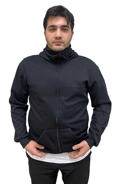 EMKA GİYİM Double Hooded Orco Model Two Thread Soft Texture Basic Sweatshirt