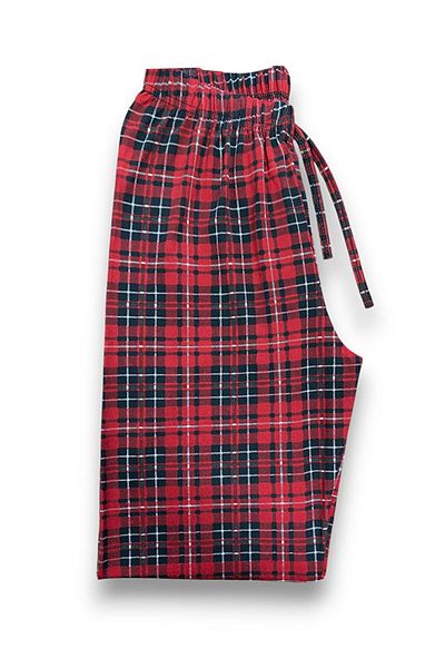 FORMO Pantaloni de pijama din țesătură Milan de înaltă calitate, flexibili, în carouri roșii