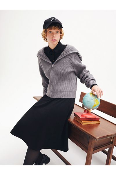 Colin's Slim Fit Women's Black Long Sleeve Dress