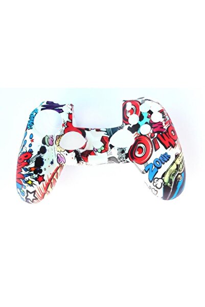 Konsol İstasyonu Playstation 4 Desenli Kol Koruyucu Silikon Kılıf 10p4