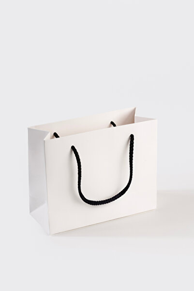 Milim Matbaa 14x14x8 Beyaz Karton Çanta 10 adet