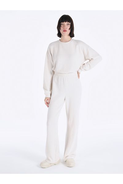 Colin's Pantaloni de sport Ecru pentru femei, cu talie medie, cu talie medie, Cl 1065950