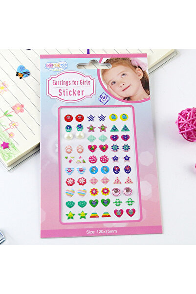 Choice أقراط على شكل 7 للبنات، ملصق ثلاثي الأبعاد، جوهرة لامعة، كريستال لامع،...