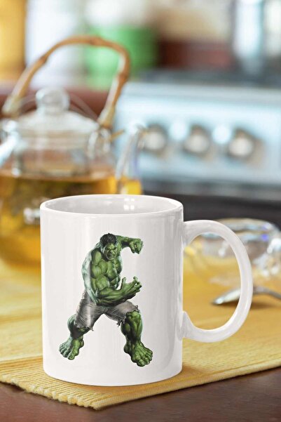 Piktorya هدية الاتجاه كوب أبيض مطبوع عليه هالك