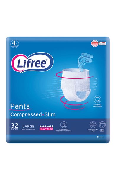 Lifree Compressed Cloth Diapers Extra Large 32 Count