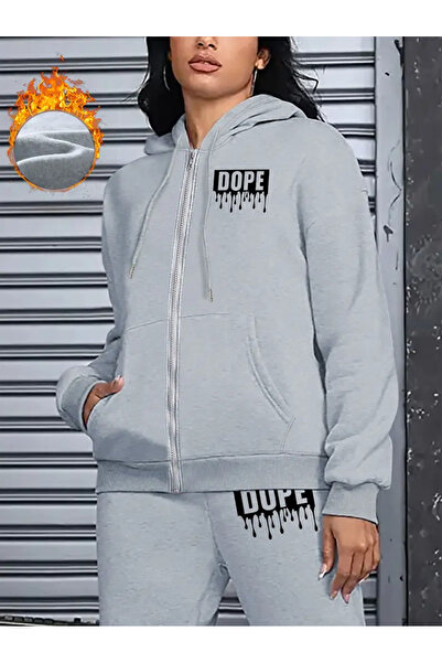 Nebulaa Tekstil Σετ φούτερ και παντελόνι NEBULAA σε μαύρο χρώμα με κουκούλα