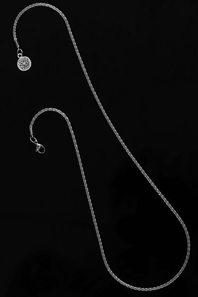 LABALABA Men's Fine Twist Chain Steel Necklace