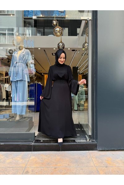 rusemoda Abiye Taşlı Elbise Siyah