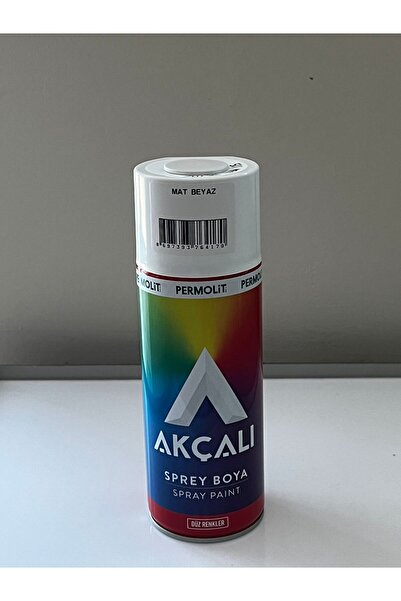 Akçalı Mat Beyaz 501 Alüminyum-ahşap-plastik-demir-metal-sprey Boyama 400 ml