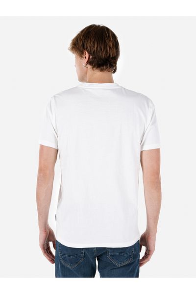 Colin's Tricou alb pentru bărbați - mâneci