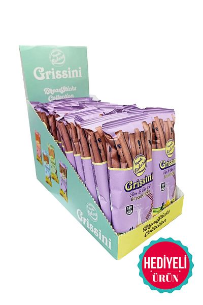 Frapella 12 Packs of Grissini with Olive and Olive Oil - 70 Gr.