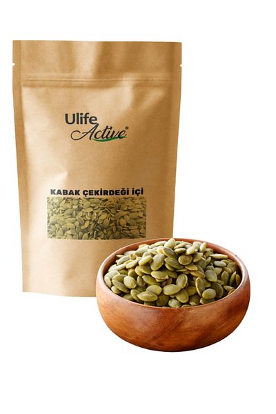 uLife Active New Crop Pumpkin Seeds - Raw and Salt Free 200 Gr.