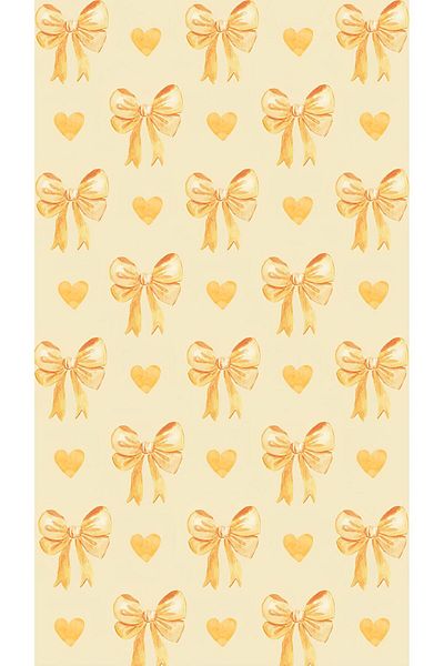 Rana İkra Art Yellow Bow Themed Gift Wrap Paper (10 Pieces) (32.9*50 cm)