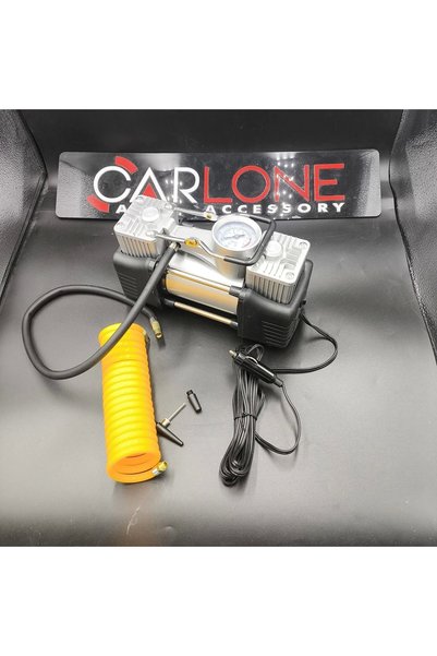 carlone Çift Pistonlu Metal Araç Lastik Şişirme Hava Kompresörü-12v-150psi