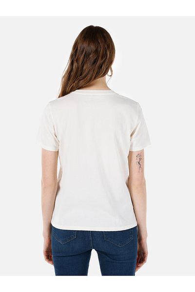 Colin's White Women's T-Shirt Sleeve