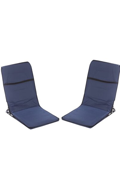 Cady One طقم كرسي أرضي قابل للطي محمول للرحلات والتخييم باللون الأزرق