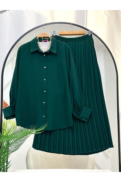 YEDİLALE Tesettes Tee with Skirt Plises