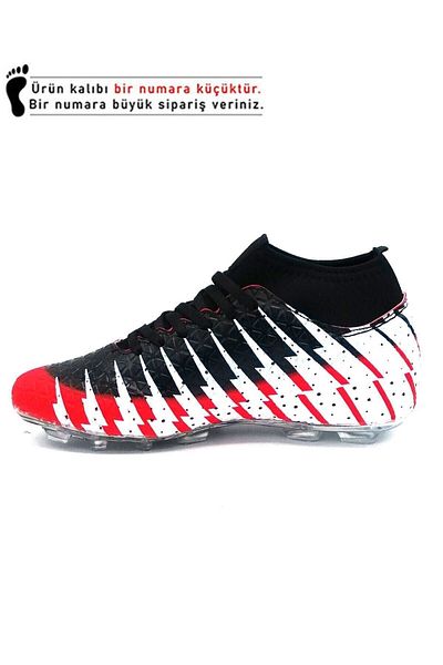 Lion Sock High Top Astroturf Football Cleats Grass Gear Boys Football Shoes