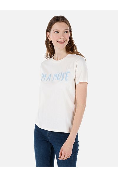 Colin's White Women's T-Shirt Sleeve