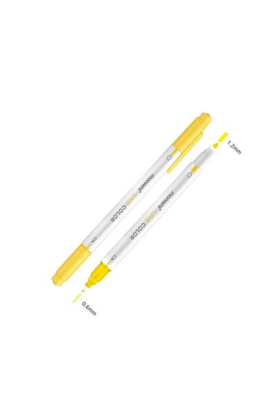 Monami Live Color Waterborne Double Ended Marker Pen Set 36 Colors