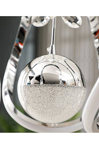 NZL Lighting Nilüfer Tek Toplu Üç Renkli Korm Luxury Sarkıt Oturma Odası Avize ve Salon Ledli Avize