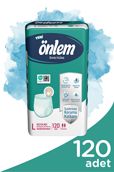 ÖNLEM Yetişkin Emici Külot Bezi Büyük Boy ( Large ) 30 Adet X 4 Adet