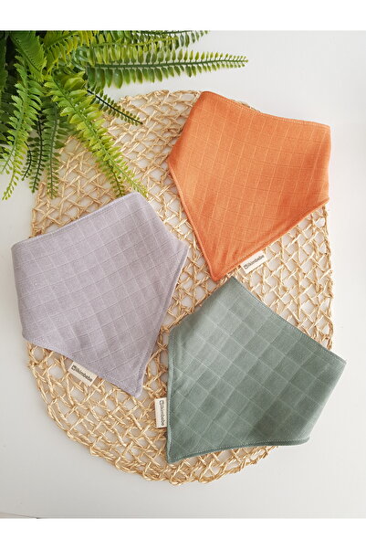ib ilkimbebe 3-Piece 100% Organic Cotton Muslin Baby Scarf - Double Layer, Dr...