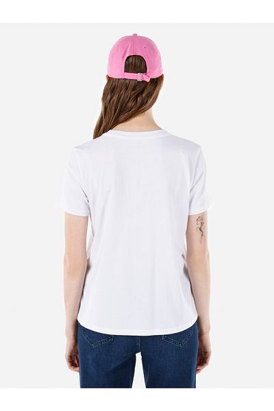 Colin's Tricou alb pentru femei - mâneci