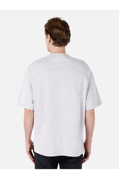 Colin's Relaxed Fit Crew Neck Printed Grey Men's Short Sleeve T-Shirt Cl 1068199