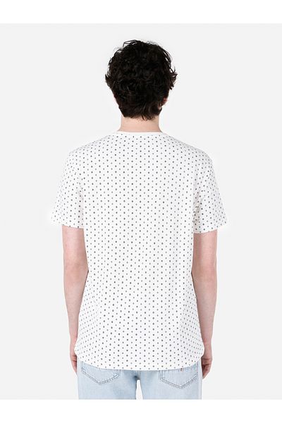 Colin's Regular Fit Round Neck Printed Men's White Short Sleeve T-Shirt