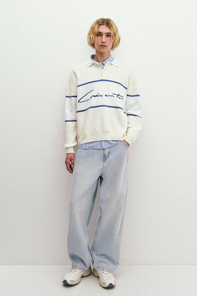 Pull & Bear Long sleeve polo shirt