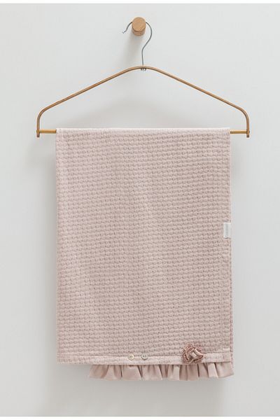 Caramell 100% Natural Cotton Baby Girl Blanket (90-90cm) Kids - Baby Blanket