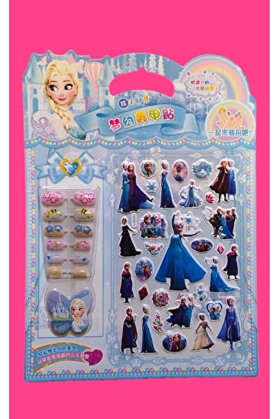 madam shushu Elsa Set (Tırnak+Kabartmalı Stikır+Magnet )