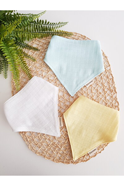 ib ilkimbebe 3-Piece 100% Organic Cotton Muslin Baby Scarf - Double Layer, Dr...