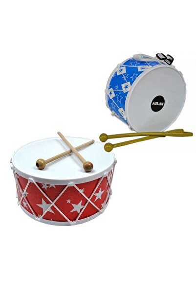 Nilly Toys Asl-08 Colorful Wood Patterned B. Drum Poset