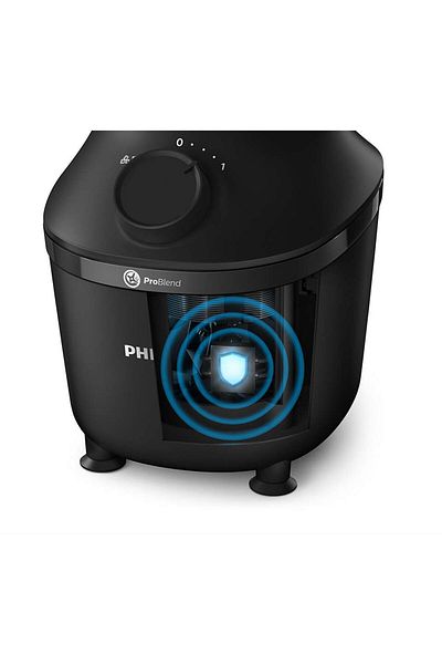 Philips Blender Philips Seria 3000 HR2291/01, 600W, 2l, 2 viteze+Pulse, Sistem ProBlend, Negru