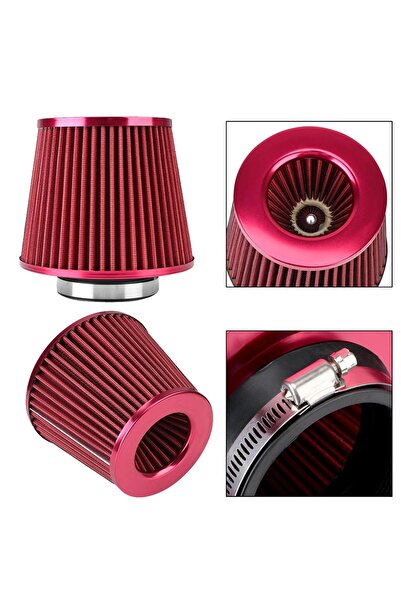 carlone Spor Açık Hava Fİltresi 7.60cm Geniş Tip Kırmızı Renk- Yüksek Ses Ve Performans