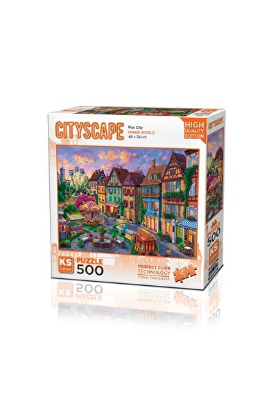 Nilly Toys 20047 لغز مدينة المرح 500 قطعة -KS