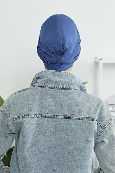 Aisha's Design Hijab Bonnet,B-9,Indigo