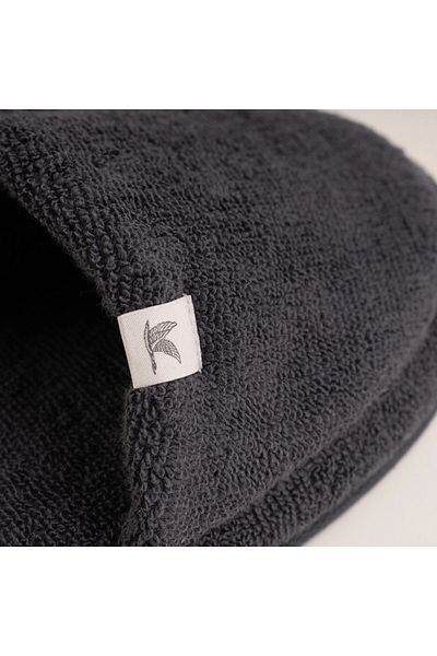 Penelope Noa Series - 40-41 Anthracite Towel Slippers 100% Cotton