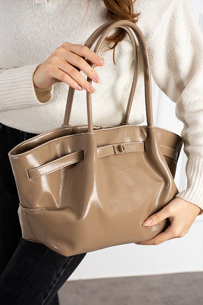 Mojeva Sahra Premium Mink Women's Hand and Shoulder Bag with Special Lock Accessories