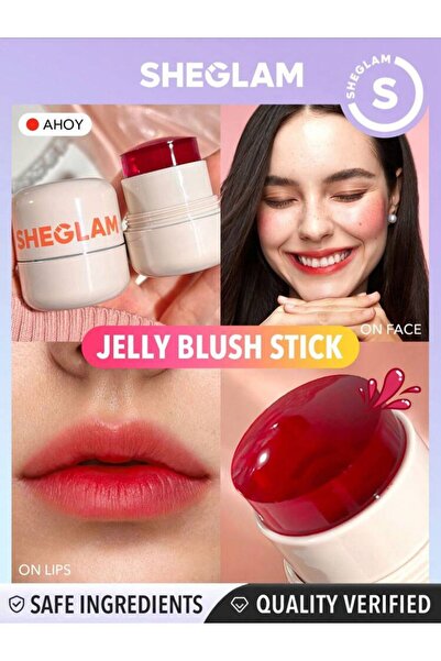 SHEGLAM jelly-Licious hydrating lip & Blush Tint Ahoy