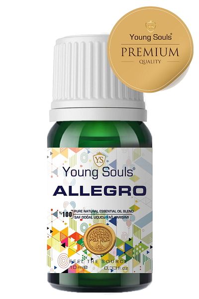 YOUNG SOULS Aromatherapy Allegro 10 ml Essential Oil Blend - Essential Oil Blend
