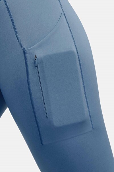 Nike Go Firm Support High Rise Full Length Kadın 6 Cepli Antreman Taytı Koyu Mavi