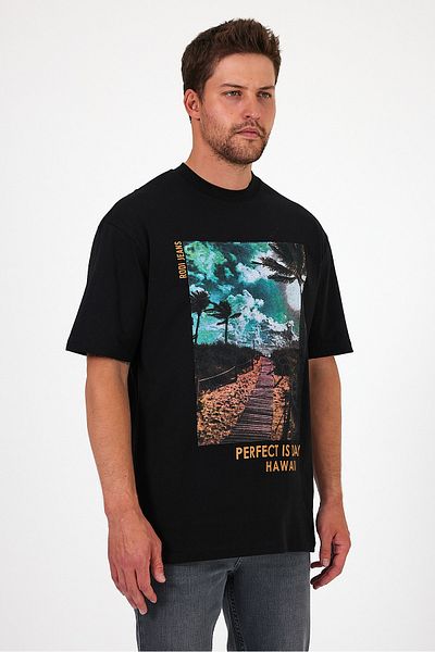 Rodi Hawaii Printed Men's T-shirt - Crew Neck 7021