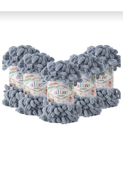 Alize Fire pentru degete umflate gri - Nr. fir: 428, pachet de 5