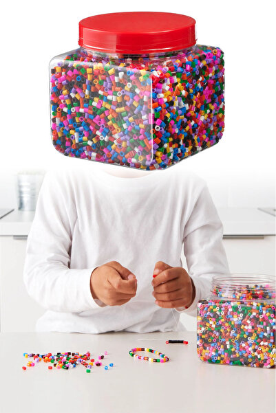 Binbirreyon Kutulu Boncuk Seti 13000 Adet Takı Kolye Boncuk Seti Canlı Renkle...