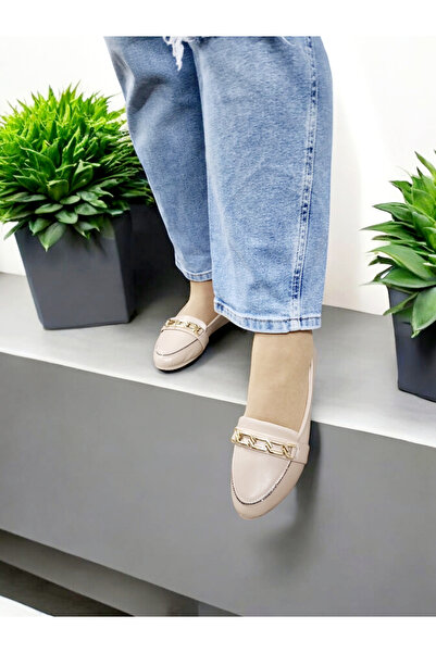 GokceKundura06 Жіночі балетки з ланцюжком на підошві, блискучі, для дому та в...