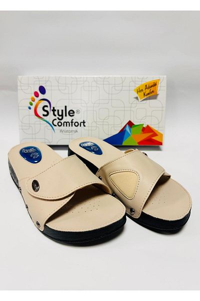STYLE COMFORT Orthopedic Hallux Valgus Ανατομική Προεξοχή οστού σόλας και παντόφλες φτέρνας με Velcro Schwjl.03