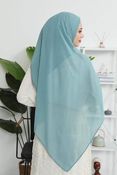 Aisha's Design Πρακτικό σάλι από σιφόν κλασικού σχεδιασμού, PS-11, πράσινο καλοκαίρι